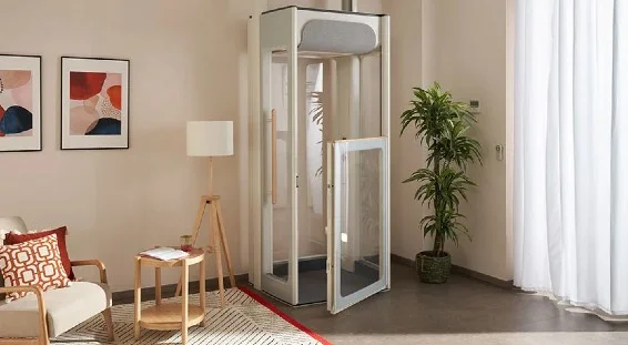 Stannah homelift in the living room 