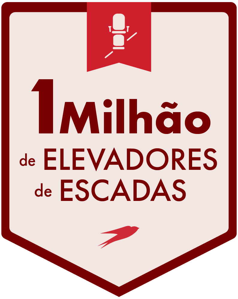 Badge 1 milhão de elevadores de escadas vendidos