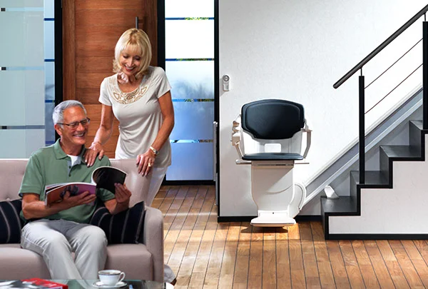 couple with stannah stairlit solus couple with stannah stairlit solus