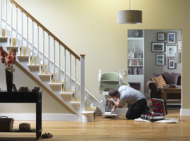 Installing a second-hand stairlift