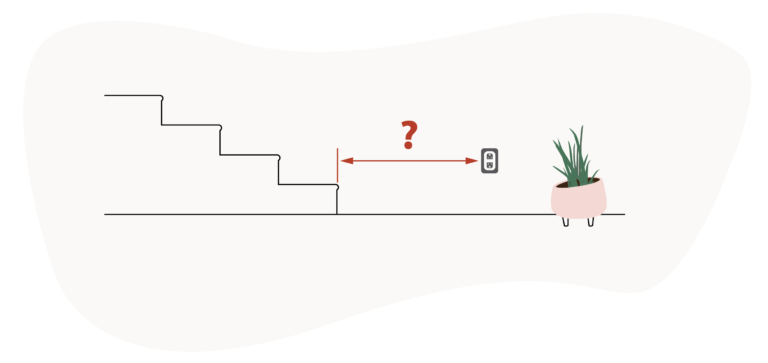 power outlet with stairs stairlift requirement - outlet at the bottom of the stairs