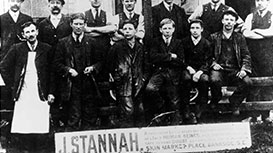 old black and white picture of stannah